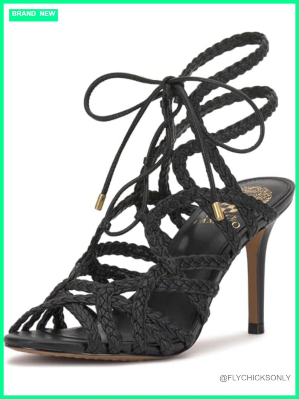 Women's Faux Leather Lace Up Stiletto Heeled Sandals Open Toe Ankle Strap